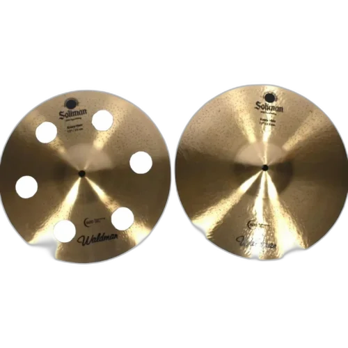 Par de Chimbal Hi-Hat Waldman Soliman Krazy 13" Solhk13 com Som Trashy Agressivo e Ataque Rápido