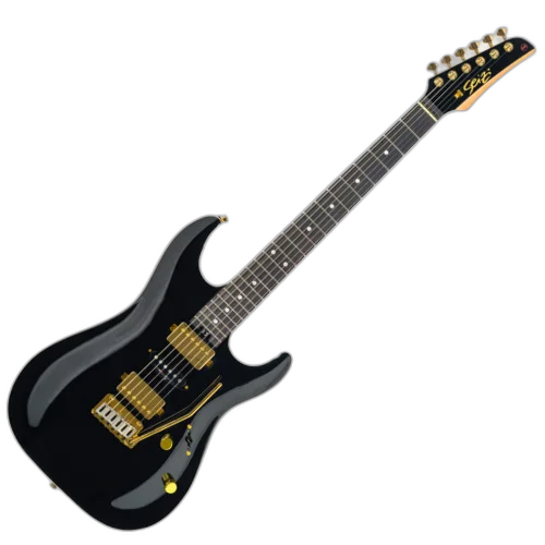 Guitarra Seizi Katana Angel HSS Rosewood Black com Captadores HSS e Equalizador Integrado 10361285