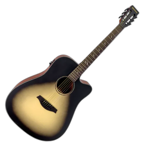 Violão Eletroacústico Waldman Blastone Grand DCEX-641 Aço Dark Burst Top com Equalizador Integrado e Afinador