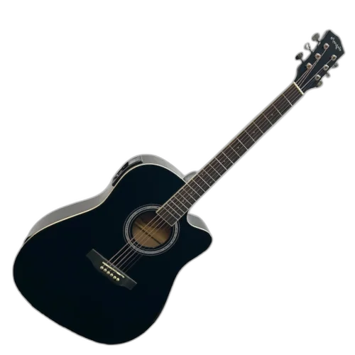 Violão Eletroacústico Marquês VA01 BK EQ Preto Fosco com Equalizador Ativo 4 Bandas e Microfone Interno