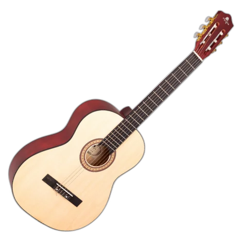 Violão Acústico Nylon Clássico Marquês VN129 NS AC Natural Fosco Estudante com Tampo em Linden Laminado Braço em Linden Escala em Techwood/Rosewood