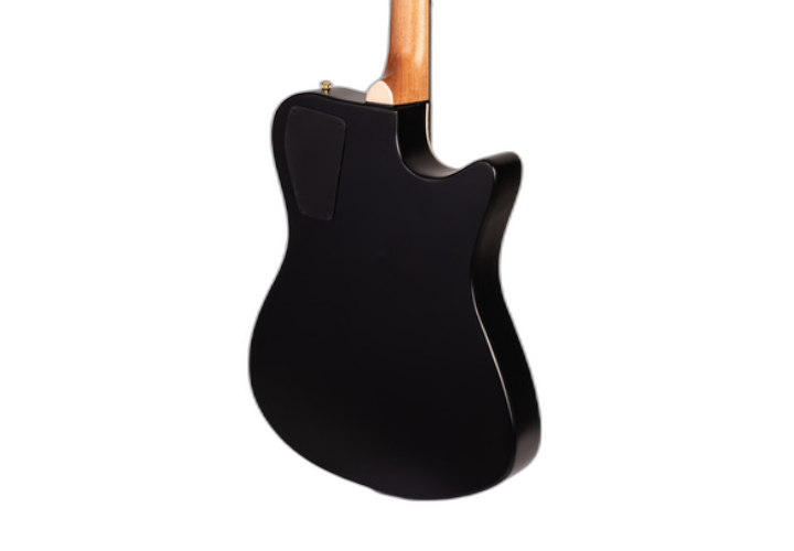 Corpo em Sapele Preto Fosco com Cutaway e Detalhes em Abalone