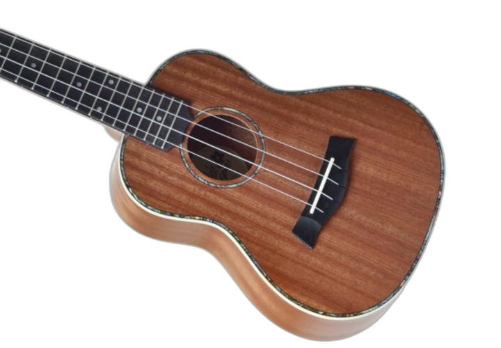 Corpo Ukulele Concerto Sapele com Roseta em Abalone