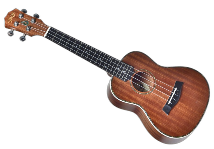 Corpo Ukulele Concerto Tobacco com Roseta em Abalone
