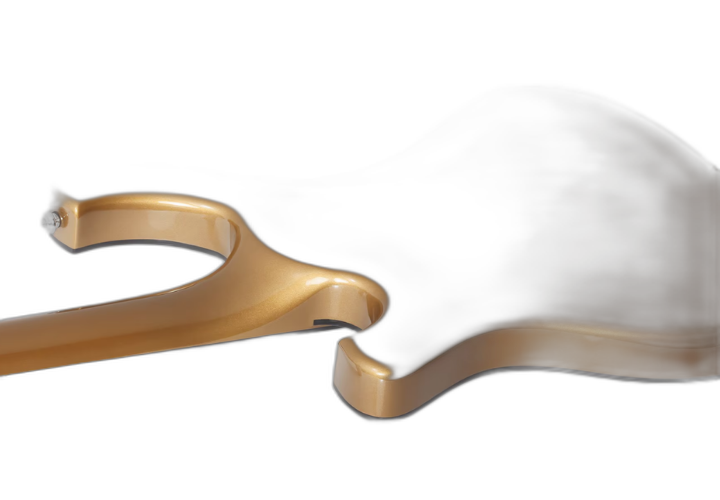 Corpo Mogno com Acabamento Metallic Gold e Binding Preto