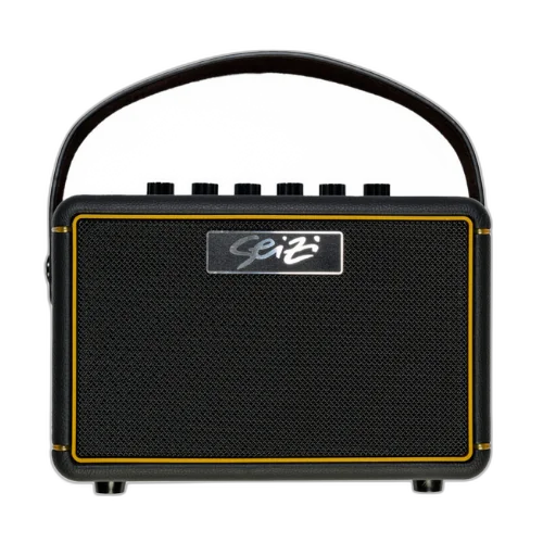 Amplificador para Guitarra Seizi Smart Amp 10W Black com Bluetooth Efeitos Bateria Eletrônica Entrada para Microfone e Pilhas Recarregáveis 10361147