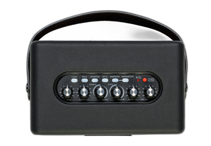 Entradas para Guitarra Microfone e Bluetooth