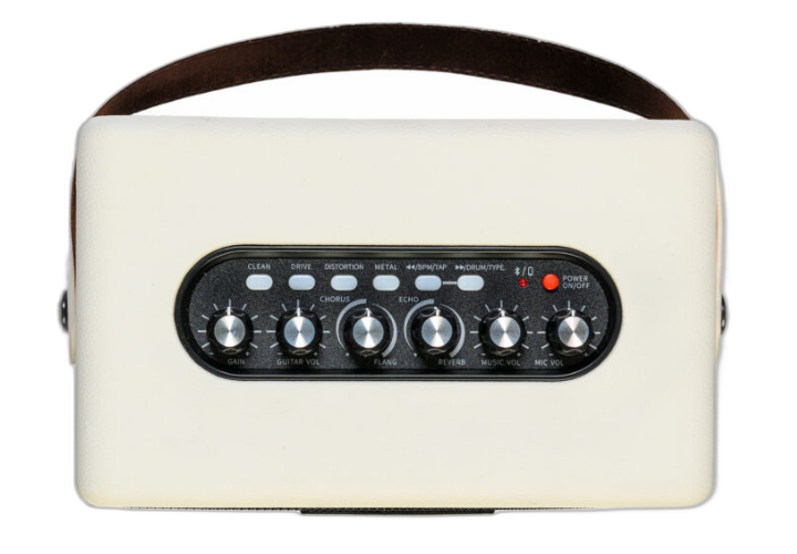 Entradas para Guitarra Microfone e Bluetooth