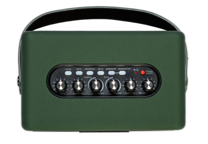 Entradas para Guitarra Microfone e Bluetooth