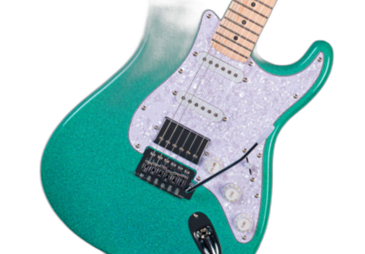 Corpo Superstrato Turquoise Sparkle