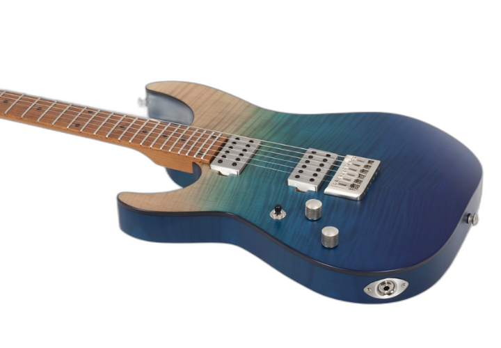 Captadores Diamond SuperRock HH e Ponte TonePros Tune-O-Matic String-Thru (Canhoto)