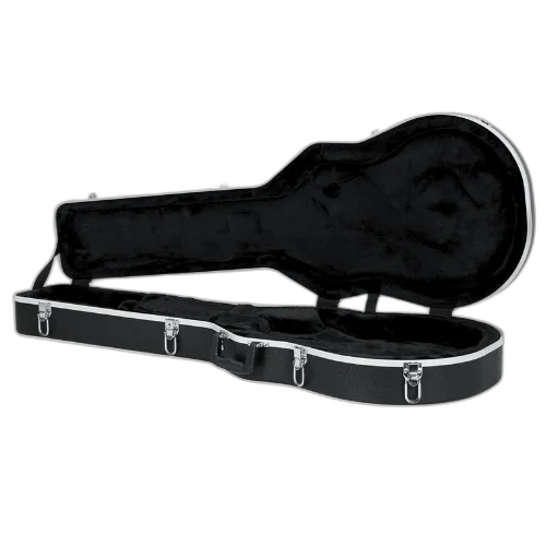 Case para Guitarra Gator GC Lps para Les Paul com Estrutura ABS Ultra Resistente Interior em Microveludo Vermelho com Espuma Acolchoada Alças Ergonômicas Travas Reforçadas e Design Específico para Formato Les Paul