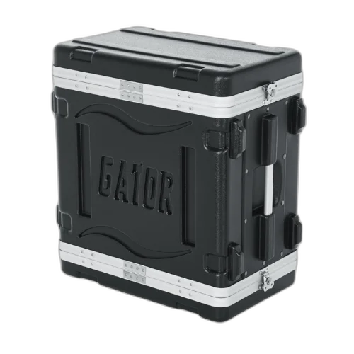 Case para Periférico Gator 6U Polietileno 19 GR 6L com Estrutura em Polietileno Ultra Resistente Alças Ergonômicas Travas Reforçadas Rodas e Tampa Frontal Removível Proteção Robusta e Prática para Rack 6 Unidades 19"