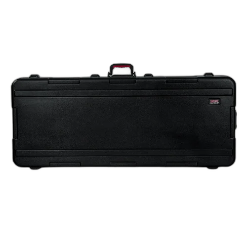 Case para Teclado Gator GTSA Key 76D Moldado 6/8" Extra com Rodinhas para Teclados de 76 Teclas com Estrutura Moldada Ultra Resistente Interior Acolchoado Alças Ergonômicas Travas Reforçadas e Rodas para Transporte