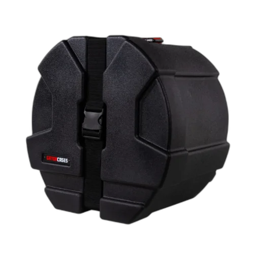 Case para Tom de Bateria Gator GPC 1310 13x10 com Estrutura Rotomoldada Ultra Resistente Interior em Microveludo Vermelho com Espuma Acolchoada Alças Ergonômicas Travas Reforçadas e Sistema de Empilhamento Gator Grooves