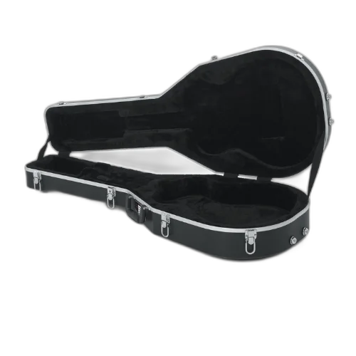 Case para Violão Gator GC GSMINI para Violão Mini Jumbo Grand Symphony com Estrutura ABS Ultra Resistente Interior em Microveludo Vermelho Alças Ergonômicas Travas Reforçadas e Design Específico para Corpo Mini Jumbo Grand Symphony