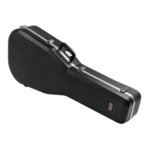 Case para Violão Gator GC PARLOR para Violão Parlor com Estrutura ABS Ultra Resistente Interior em Microveludo Vermelho Alças Ergonômicas Travas Reforçadas e Design Específico para Corpo Parlor