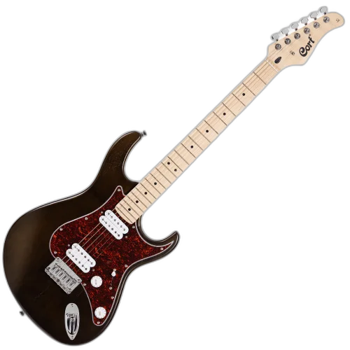 Guitarra Cort G100 HH Open Pore Walnut com Corpo Paulownia Braço Hard Maple Bolt-On Escala Hard Maple Captadores Cort Powersound HH Humbuckers Ponte Hard Tail 22 Trastes Medium
