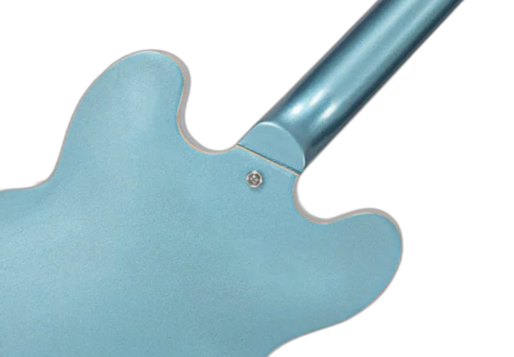 Corpo Semiacústico Maple Gun Hill Blue com Bigsby