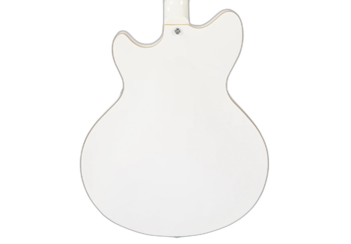 Corpo Semiacústico Maple Arctic White com Vibrato
