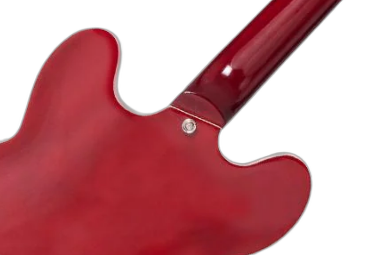 Corpo Semiacústico Maple Cherry Red com Binding