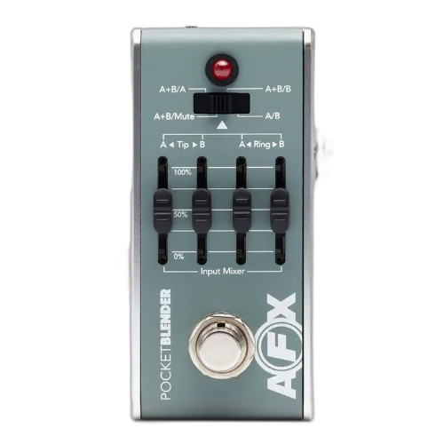 Pedal Fishman AFX Pocket Blender Acoustic ABY Plus DI PRO-AFX-DI2 com Mixer Dual Path e Saída Balanceada