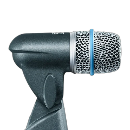 Microfone Shure Beta 56A para Caixa e Tom Supercardioide com Mount Integrado XLR Neodímio Shock-Mount Pneumático Grade Metálica