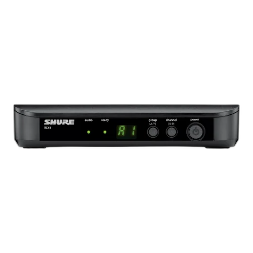 Receptor Shure BLX4 M15 Sem Fio UHF 1 Canal com Rack Mount QuickScan 12 Canais Antenas Removíveis XLR