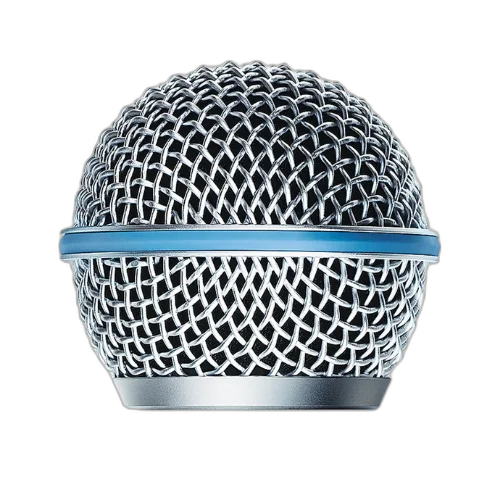 Grade de Reposição Shure RK265G Original para Beta 58A Metal Ball-Type Grille Prata com Suporte Interno Resistente a Amassados