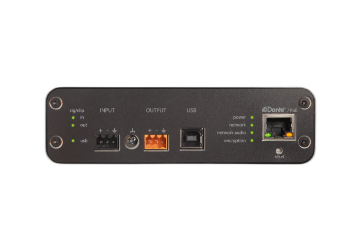 Conexões Dante e USB