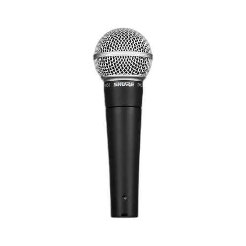 Microfone Shure SM58-LC Vocal Dinâmico Cardioide com Shock-Mount Pneumático Filtro Anti-Pop Integrado Adaptador A25D e Bolsa de Transporte