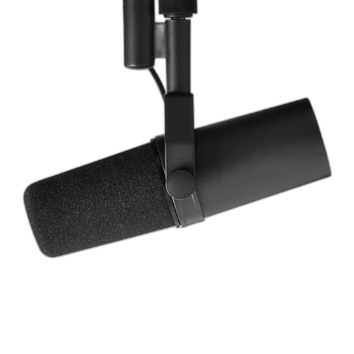 Microfone Shure SM7B Vocal Dinâmico Cardioide com Suspensão de Ar Interna Filtro Anti-Pop A7WS Rejeição Eletromagnética Avançada e Montagem Yoke