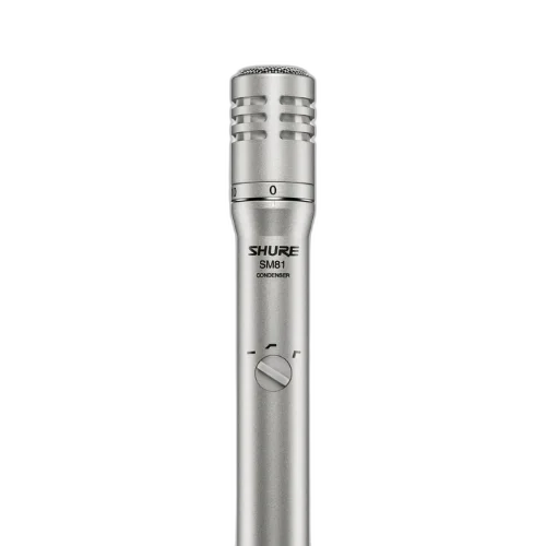 Microfone Shure SM81-LC Condensador Cardioide Instrumentos Acústicos com Swivel Adapter Filtro Anti-Puff e Low-Cut Filter