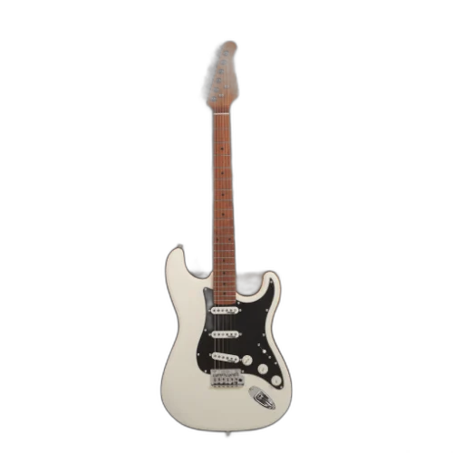Guitarra Benson Hardy HD 901 OWT BKPG Olympic White com Captadores Wilkinson Alnico 5 Single-Coil Ponte Wilkinson Tremolo 2 Pivôs e Bag