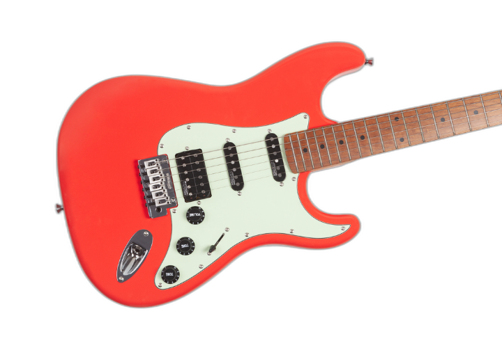 Corpo Alder Fiesta Red com Pickguard Mint Green
