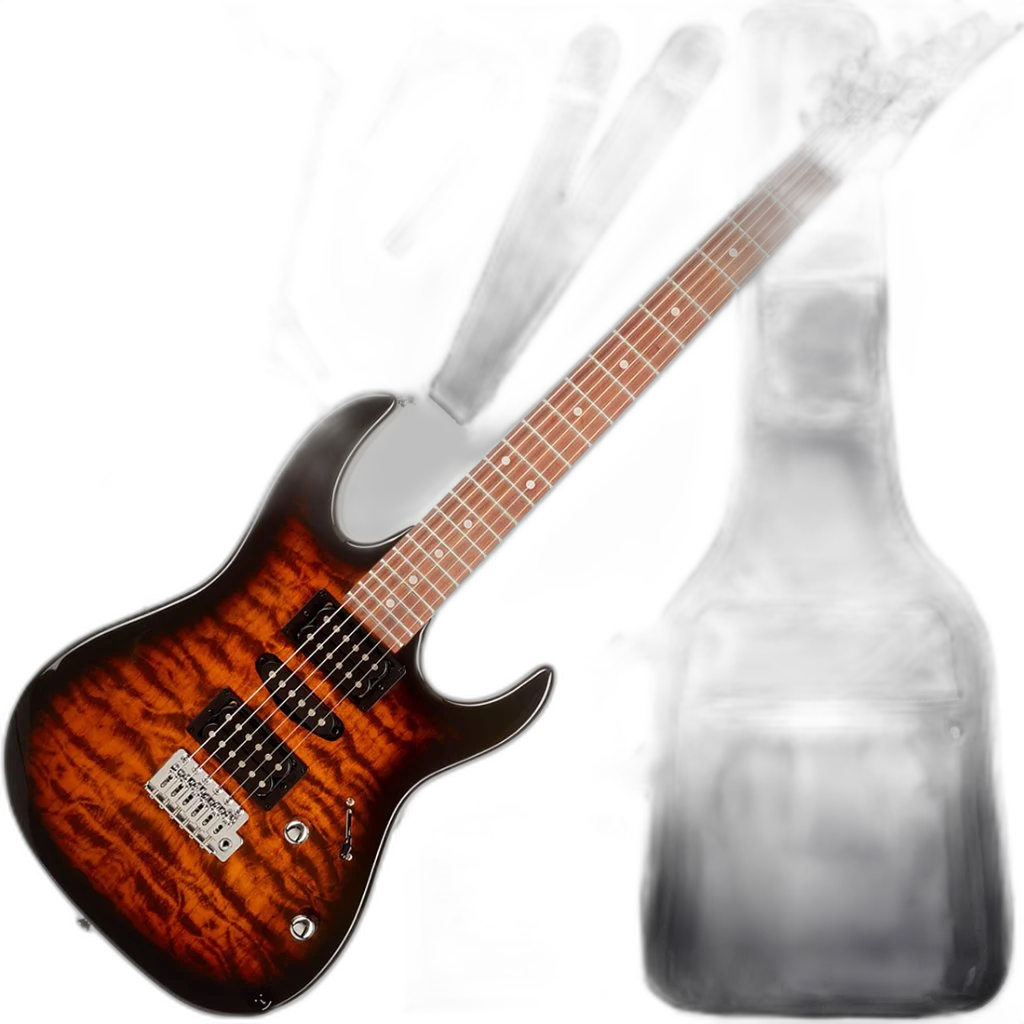 Kit Guitarra Ibanez Gio GRX-70 QA HSH Sunburst Gx04