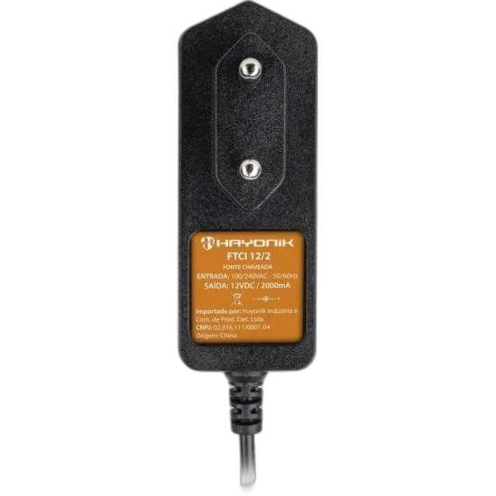 Fonte Chaveada Hayonik FTCI 12/2A P4 12VDC 2A Bivolt
