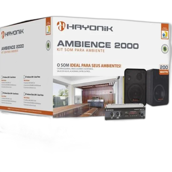 Kit Som Ambiente Ambience Hayonik 2000 OD V2 Preto