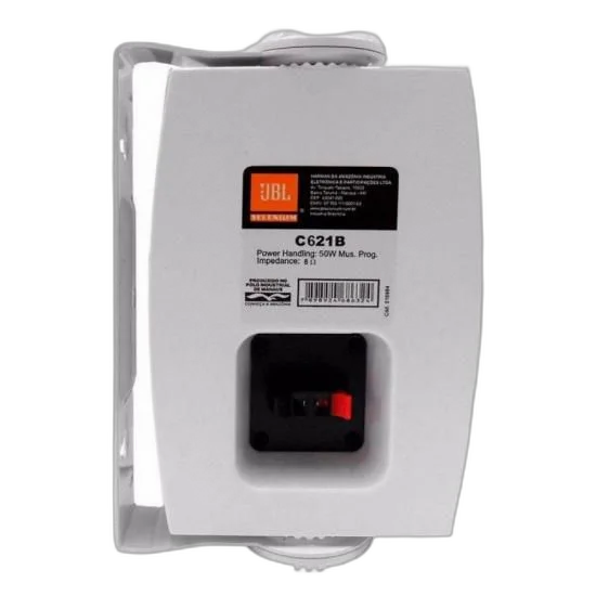 Par De Caixa Som Ambiente JBL C621B 50W Branca - PAR / 2