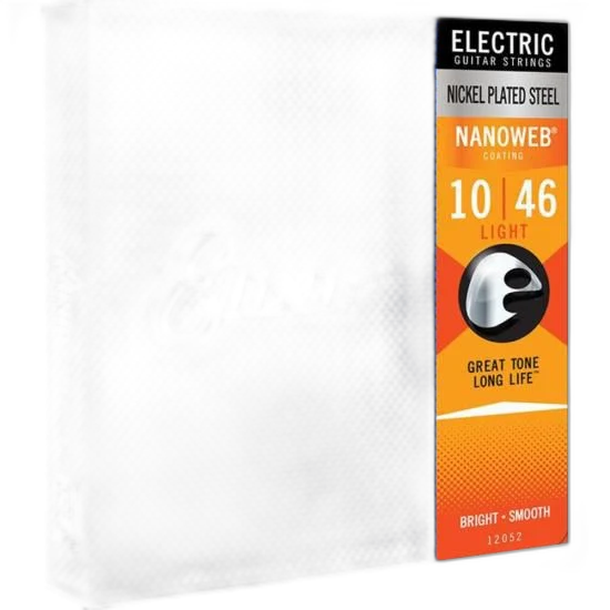 Encordoamento Para Guitarra .010 Light Nanoweb 12052 Elixir