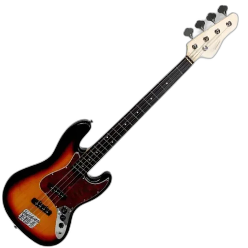 Contrabaixo Giannini GB-100 Jazz Bass Elétrico Passivo Sunburst/Turtle - Qualidade e Estilo para Músicos