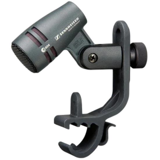 Microfone Dinâmico Sennheiser E604 Cardióide - Qualidade Profissional para Gravações e Performances ao Vivo