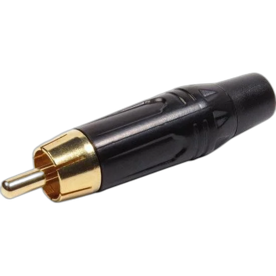 Plug RCA Metal Com Parte Inferior Preto PGRC0023 Storm - PCT / 10
