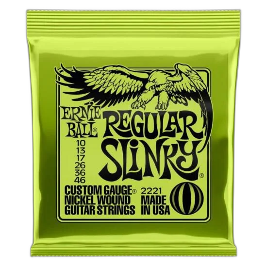Encordoamento Para Guitarra 0.10 Niquel Regular Slinky 2221 Ernie Ball