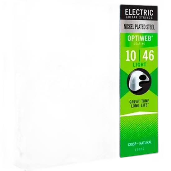 Encordoamento Para Guitarra .010 Light Optiweb 19052 Elixir