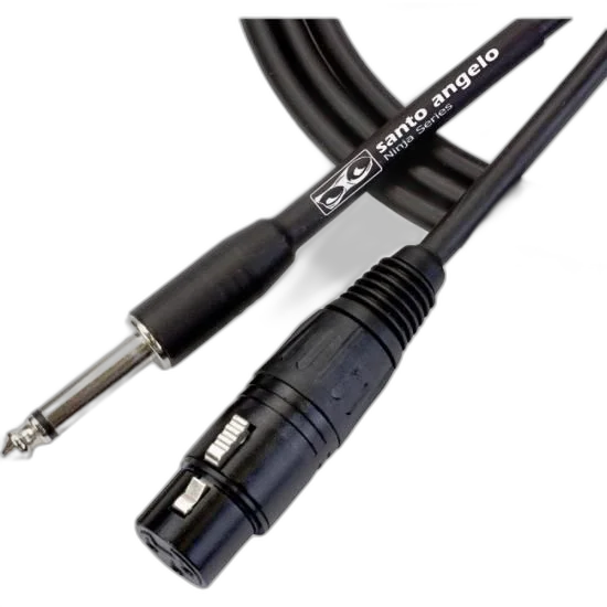 Cabo P10 x XLR Fêmea 6,10m Ninja HG B Santo Angelo