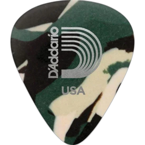 Palheta D Addario Celuloide Leve Camuflada - PCT / 10