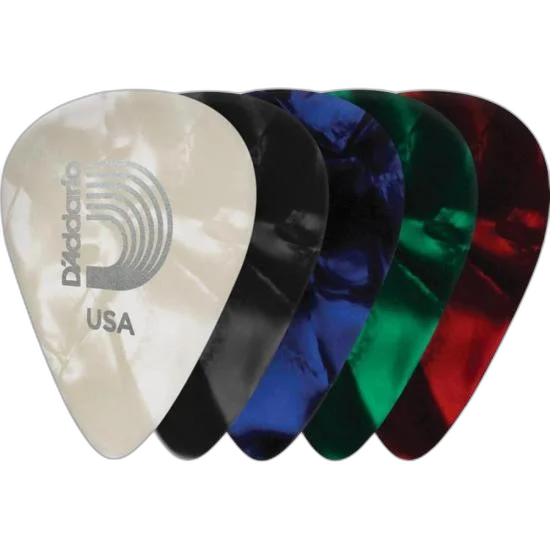 Palheta D Addario Celuloide Extra Pesada Sortidas (c/10) - PCT / 10
