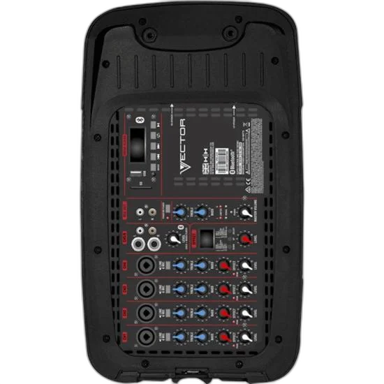 Caixa de Som Portátil HH VRC-21 Com Mixer