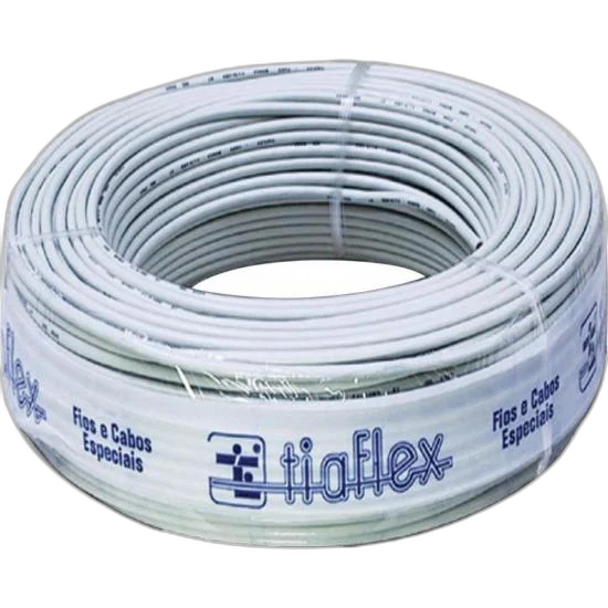 Fio Manga 4 x 24AWG Sem Blindagem Bege Tiaflex - RL / 100